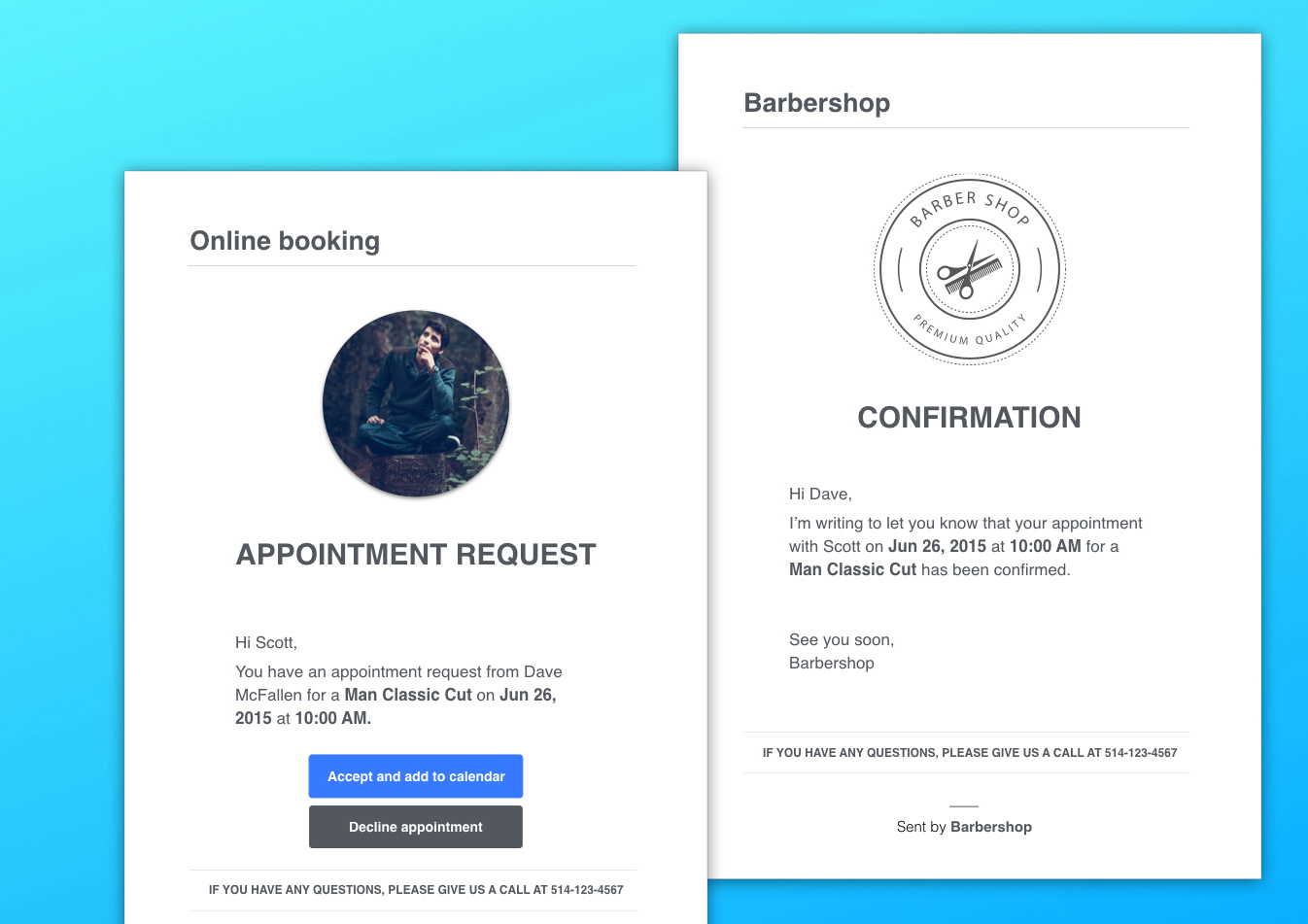 Booking Email